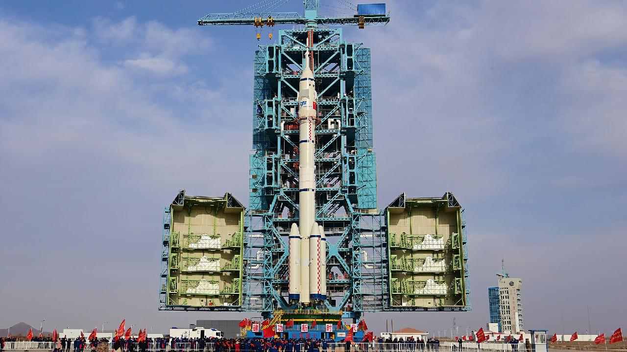 China Space Station Shenzhou Spacecraft Moved To Launch Pad Cgtn