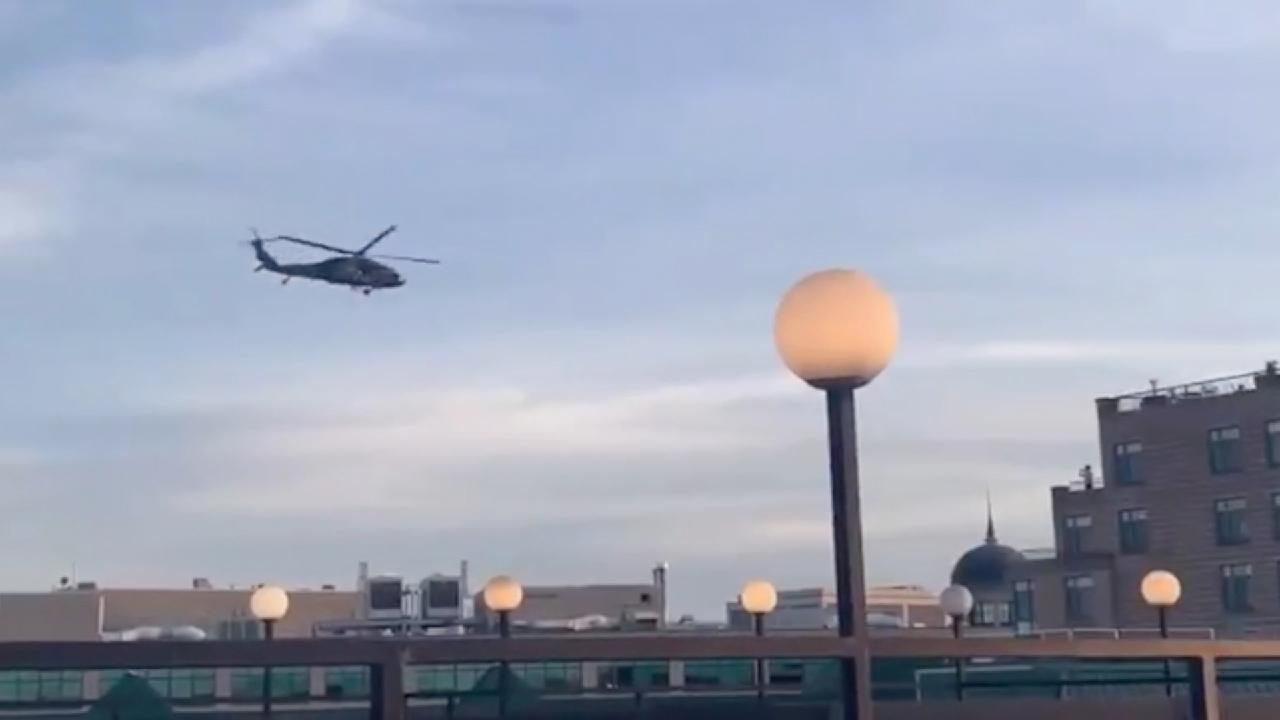 U.S. military helicopters seen over Washington CGTN