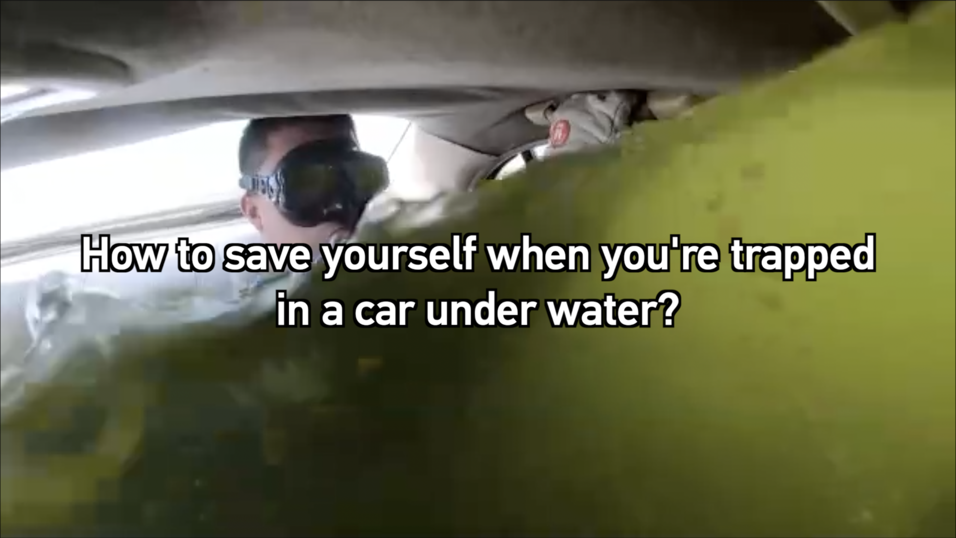 How to save yourself when you're trapped in your car under water? CGTN