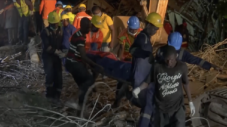 At least 8 dead after building collapse in Lagos - CGTN