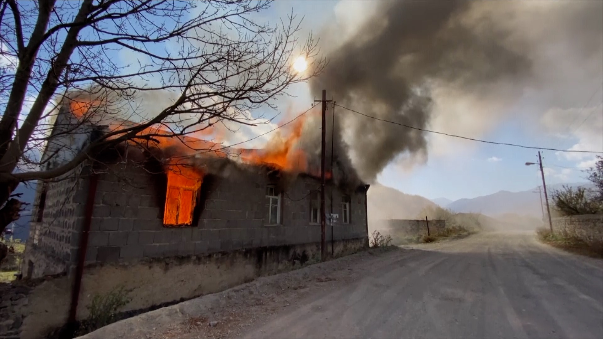 Kalbajar residents burn homes before Azerbaijan handover ...