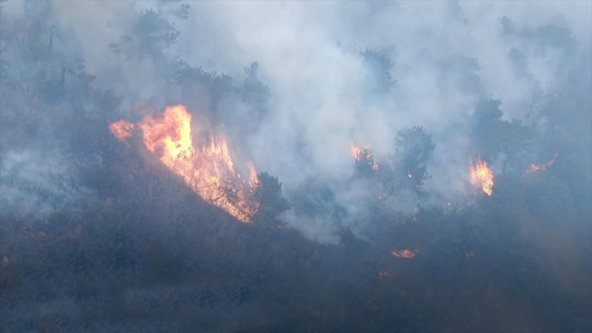 Forest fires erupt in north China's Shanxi Province - CGTN