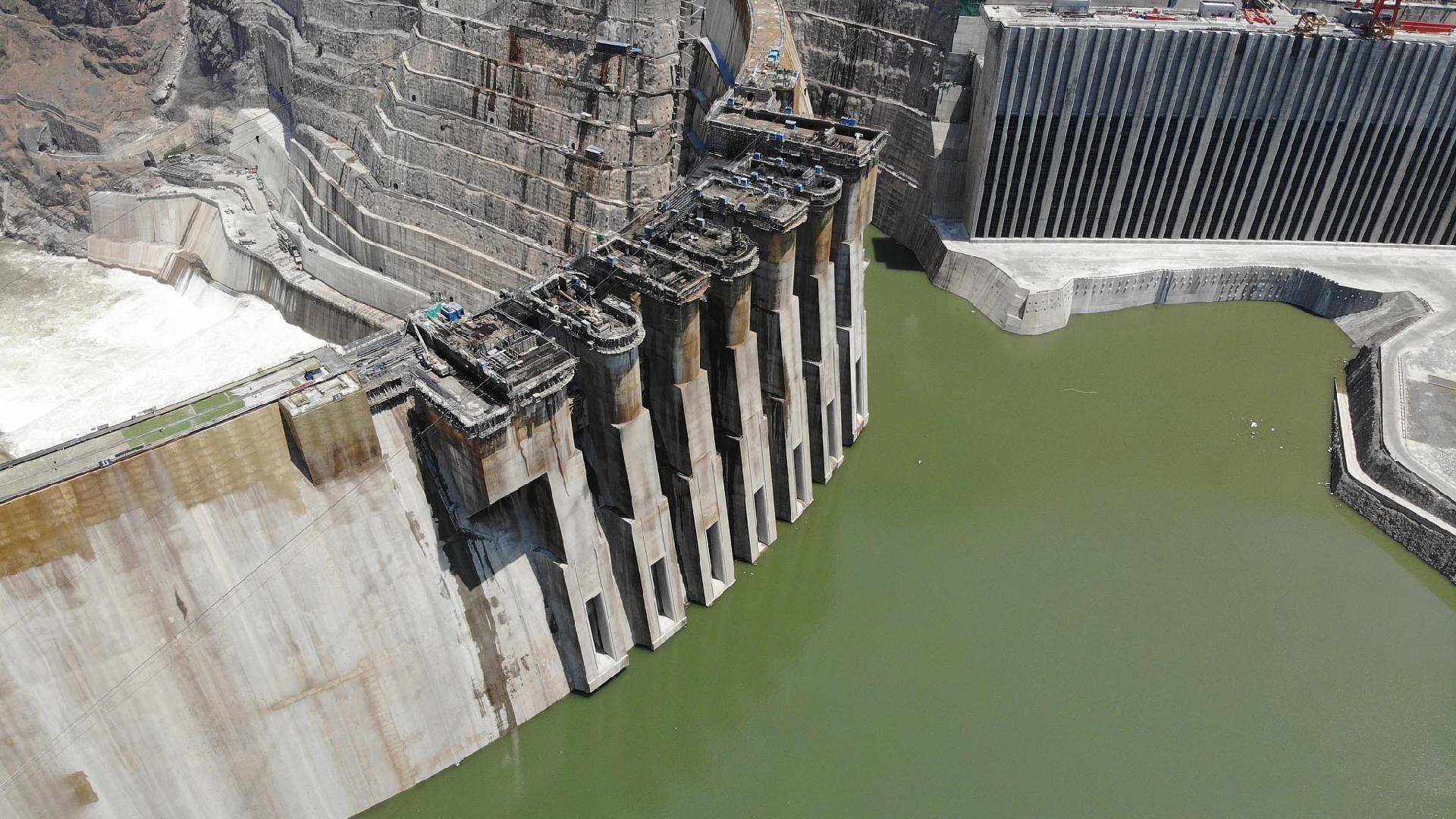 Main structure of world's 2nd largest hydropower station completed CGTN