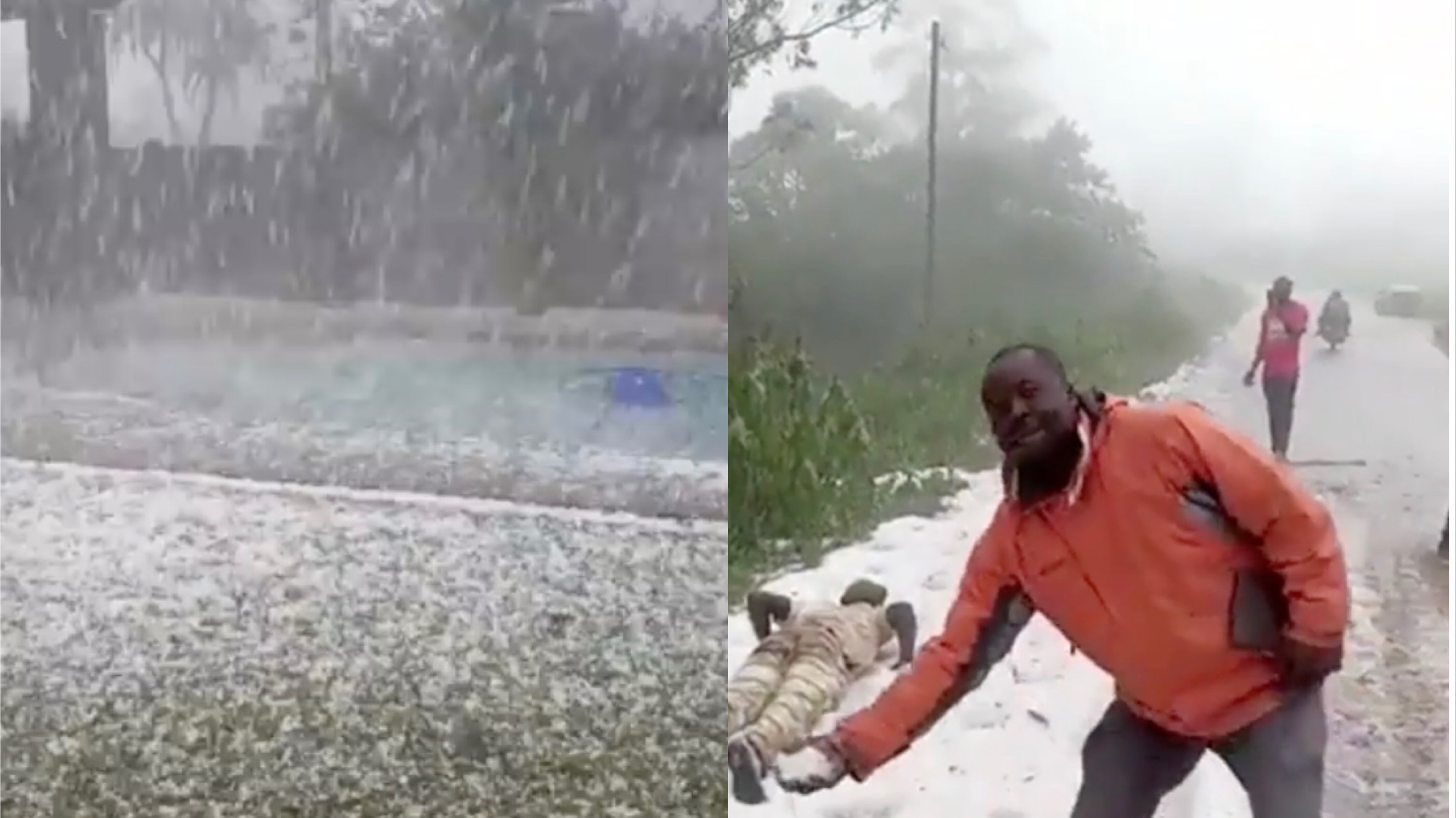 Rare Snow Surprises Residents In West Cameroon CGTN