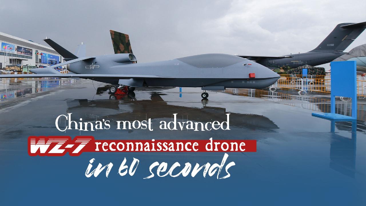 uudgrundelig Hula hop formel China's most advanced WZ-7 reconnaissance drone in 60 seconds - CGTN