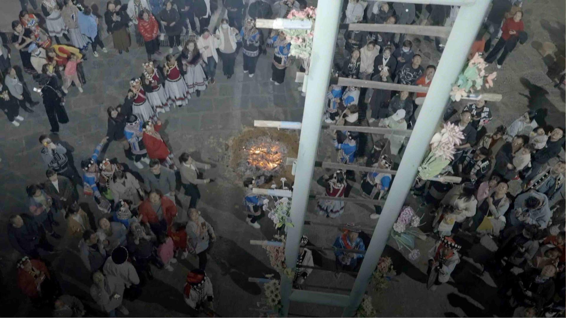 Lisu people in SW China celebrate grand festival with traditional feat