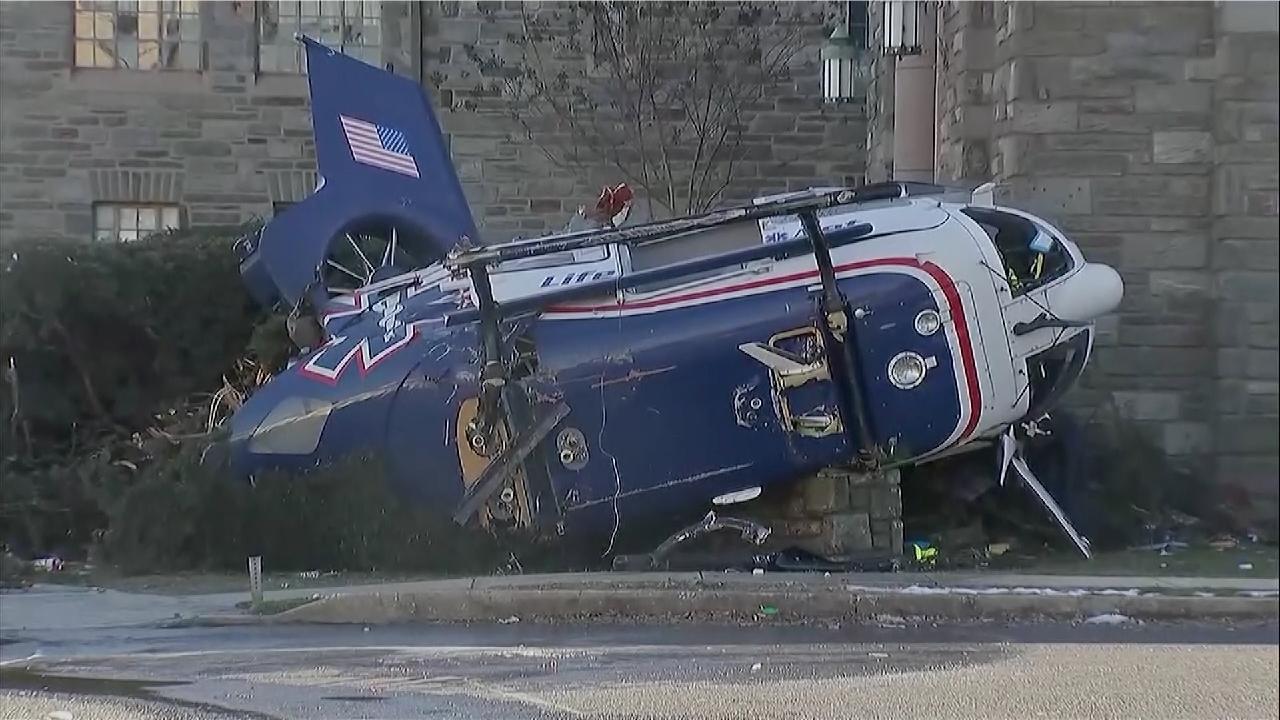 4 people survive medical helicopter crash in Philadelphia CGTN