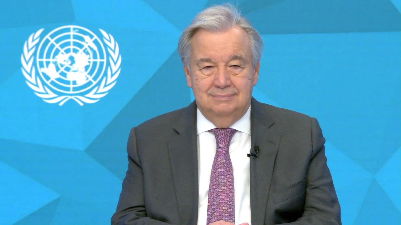 Antonio Guterres sends video message to Beijing 2022 - CGTN