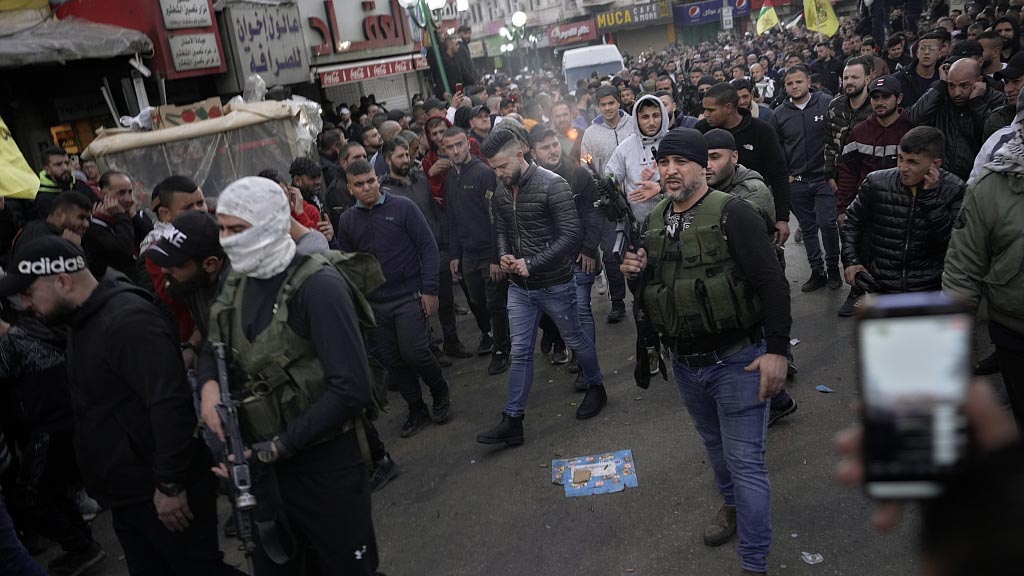 Thousands march in funeral of 3 Palestinians killed by Israeli forces ...