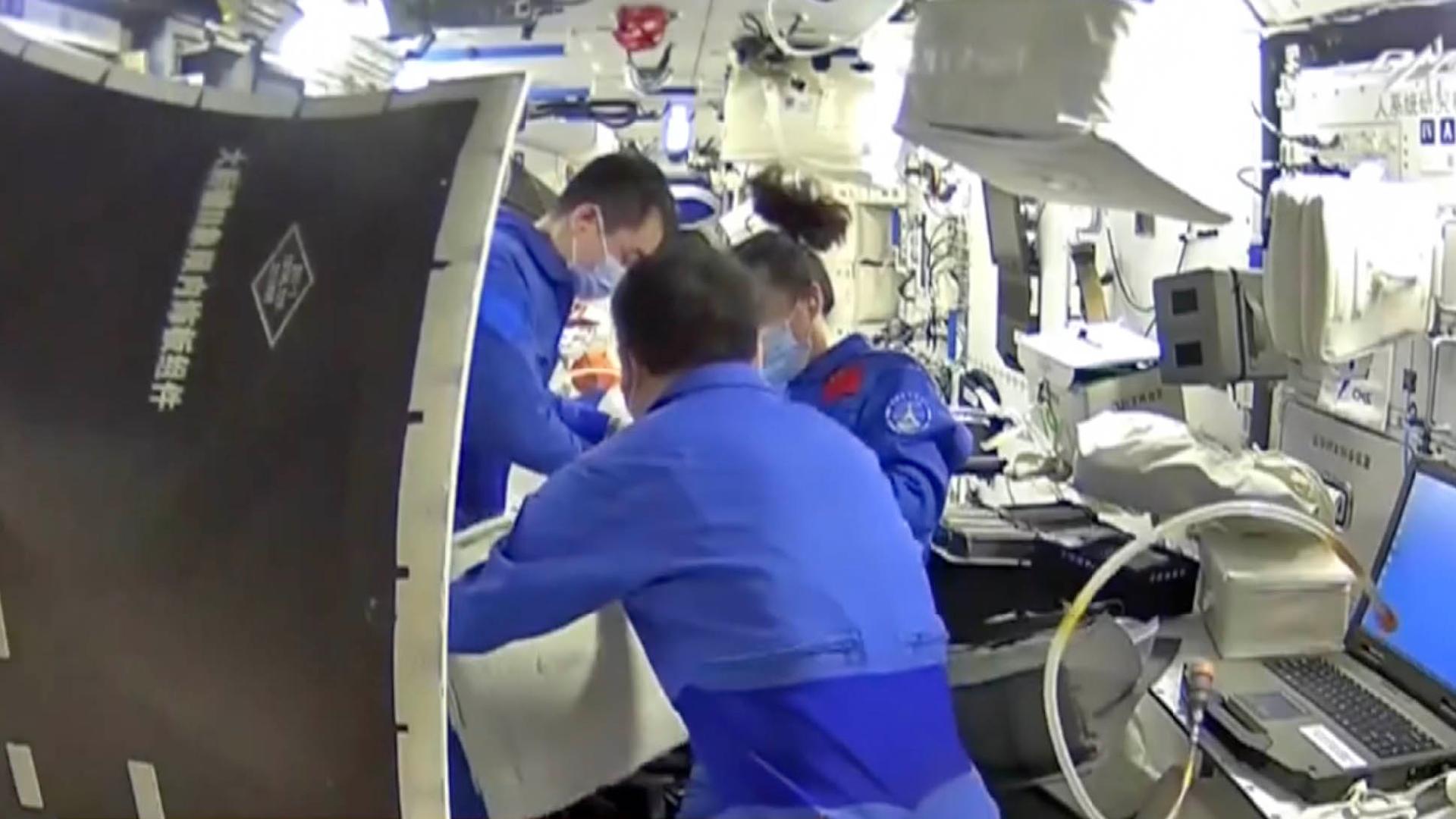 Shenzhou13 crew prepare to return to Earth CGTN