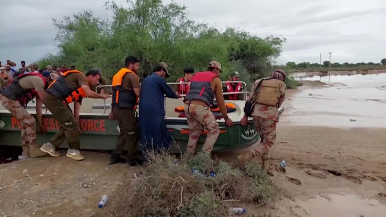 Rescue efforts underway in worst-hit flood regions of Pakistan - CGTN