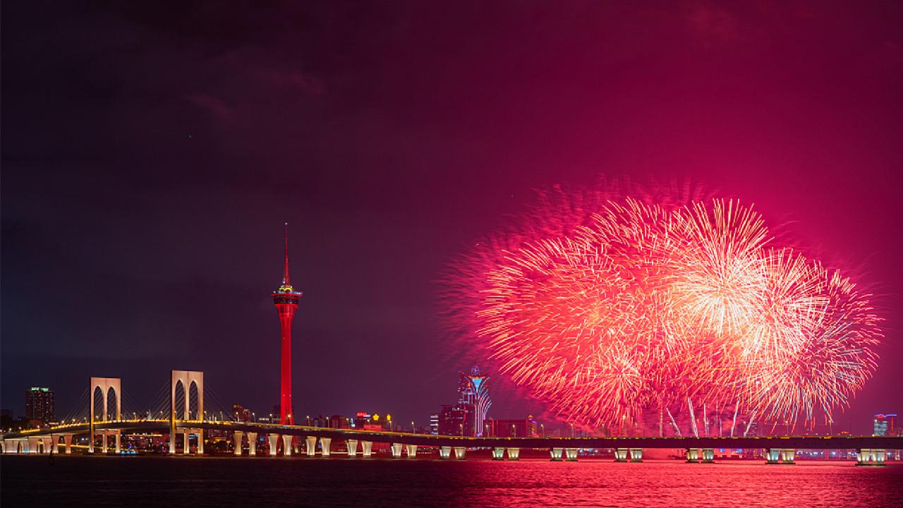 Macao SAR Stages Fireworks To Celebrate 73rd PRC Founding Anniversary ...