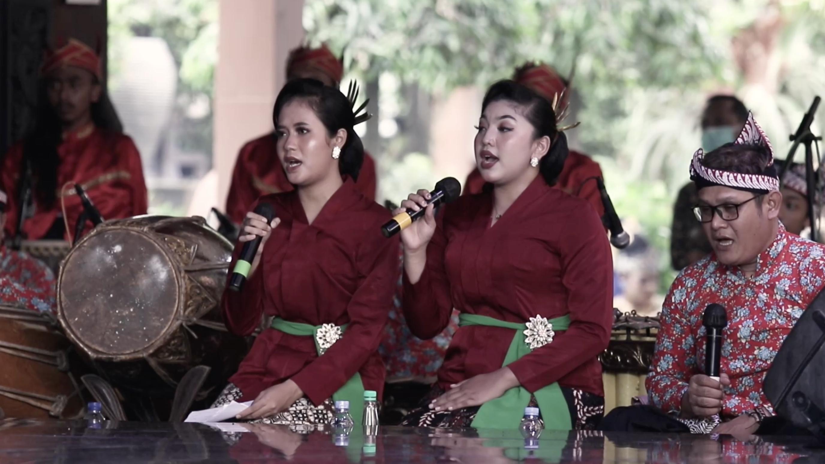 Indonesian teenagers carry forward traditional Javanese music culture
