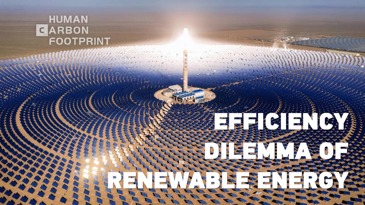 Human Carbon Footprint: Efficiency dilemma of solar power - Vimarsana News