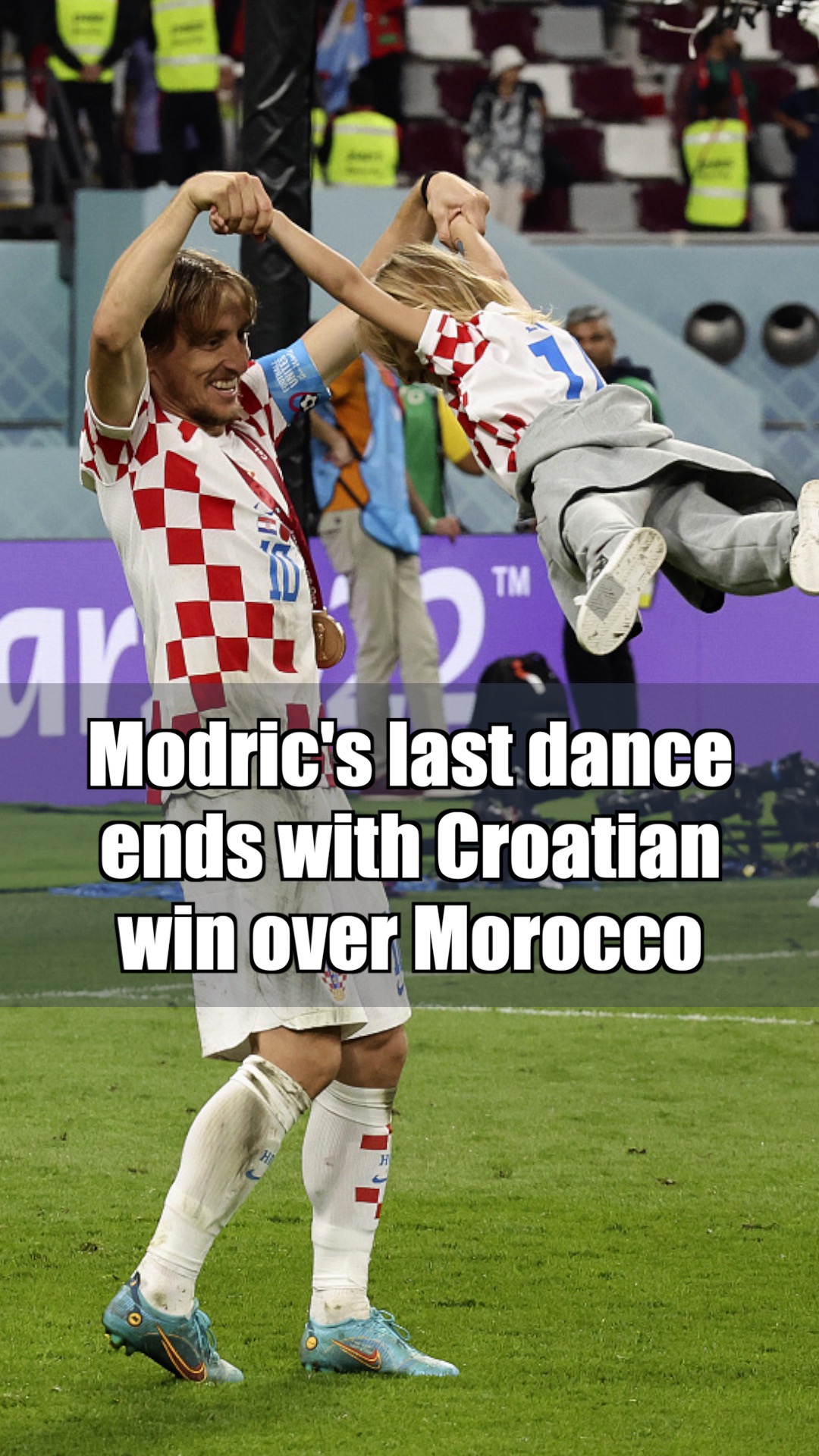 Modrics Last Dance Ends With Croatian Win Over Morocco Cgtn 8999
