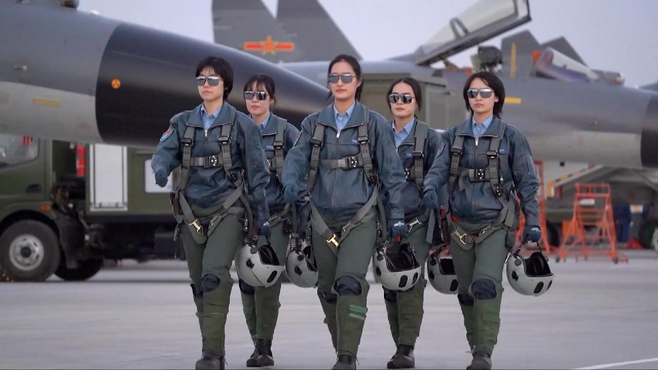 Female Cadet Pilots Of J-11B Fighter Jet Complete Solo Flight - CGTN