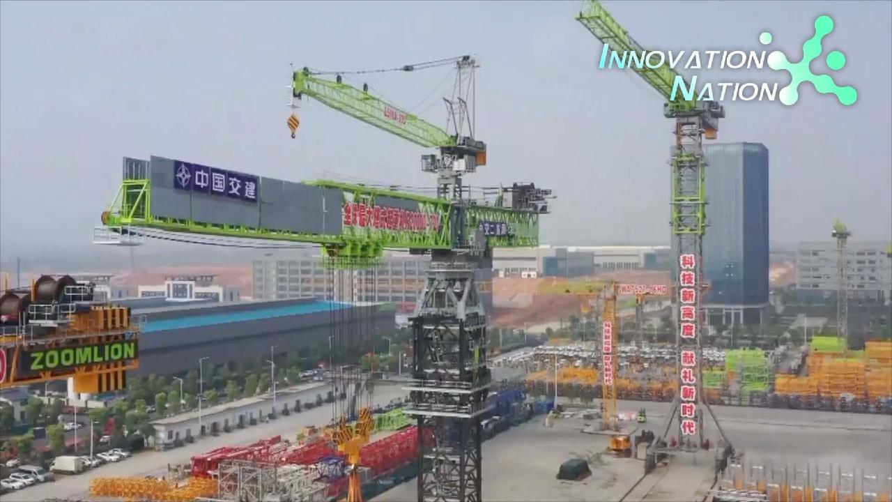 World's Largest Tower Crane Rolls Off The Assembly Line - CGTN