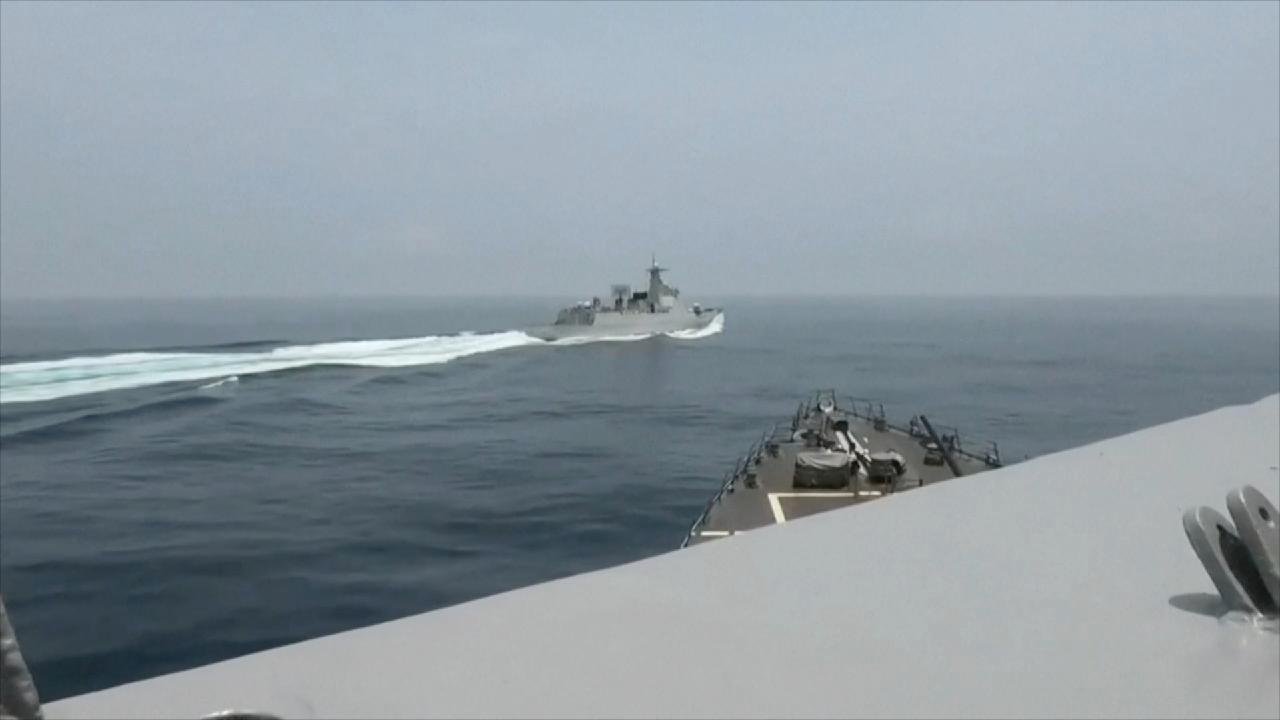 A Close Look At Chinese Navy Intercepting Intruding U S Destroyer Cgtn