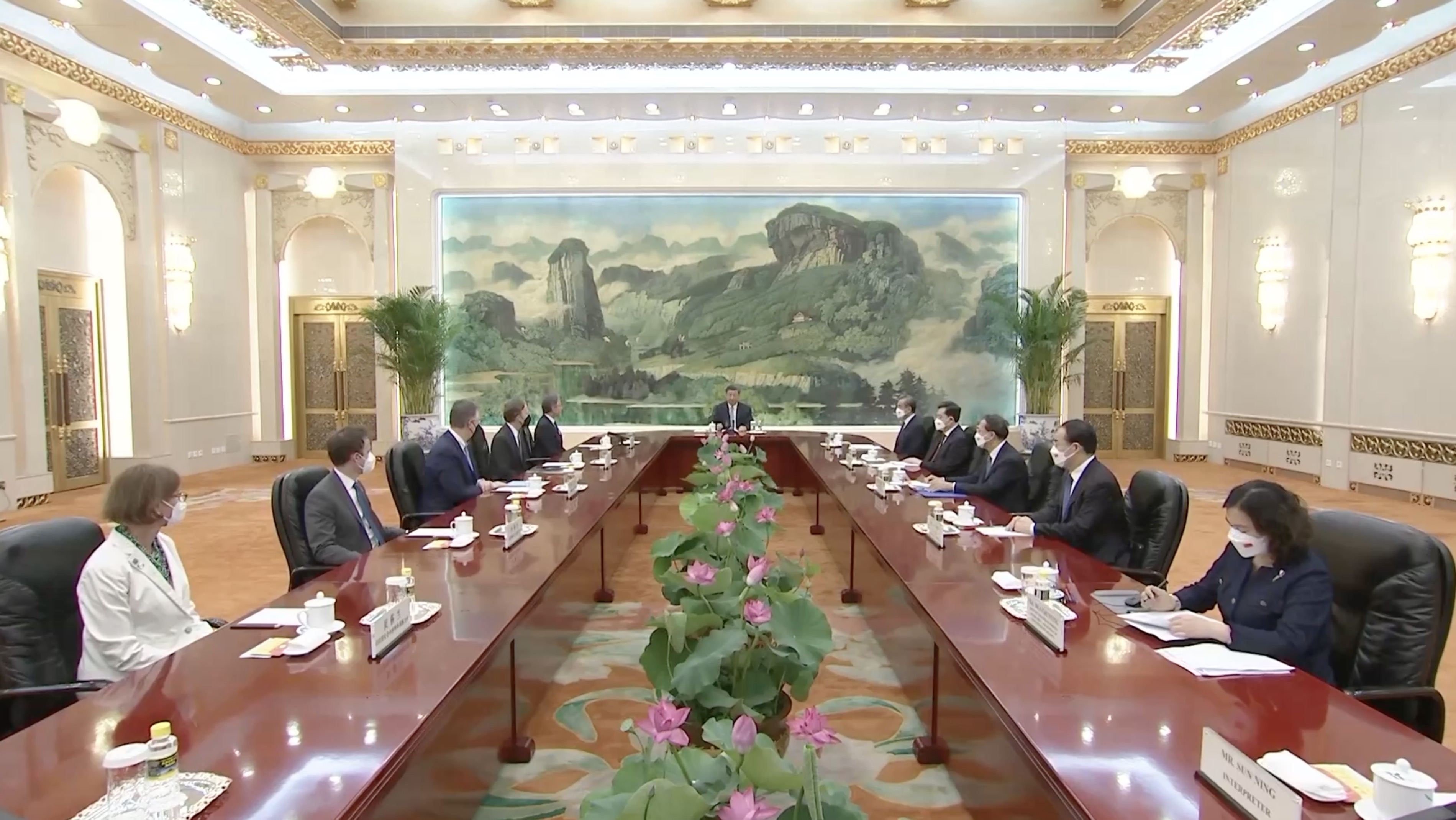 President Xi Jinping meets with U.S. Secretary of State Antony Blinken ...