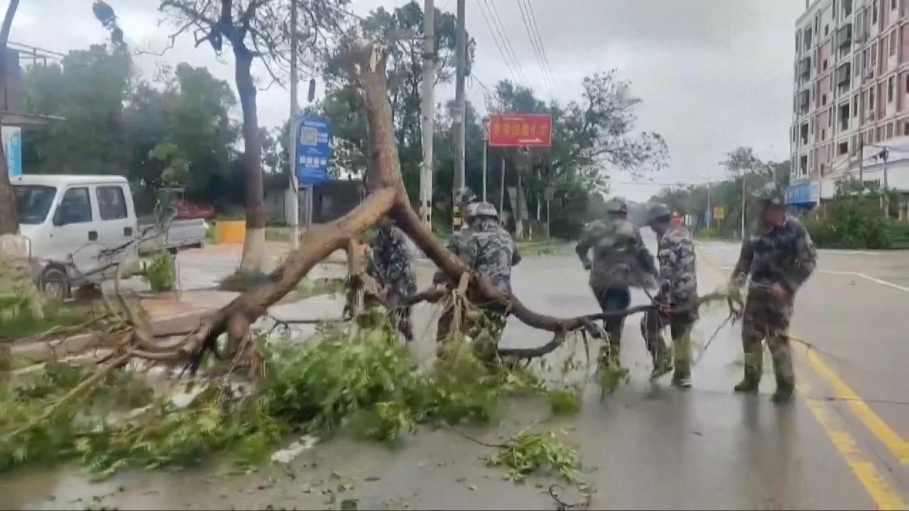 Chinese armed forces join rescue, relief in typhoonhit cities CGTN