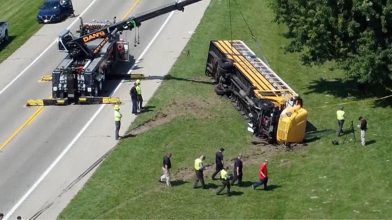 Ohio School Bus Crashes With Minivan, 1 Child Dead And 23 Injured - CGTN