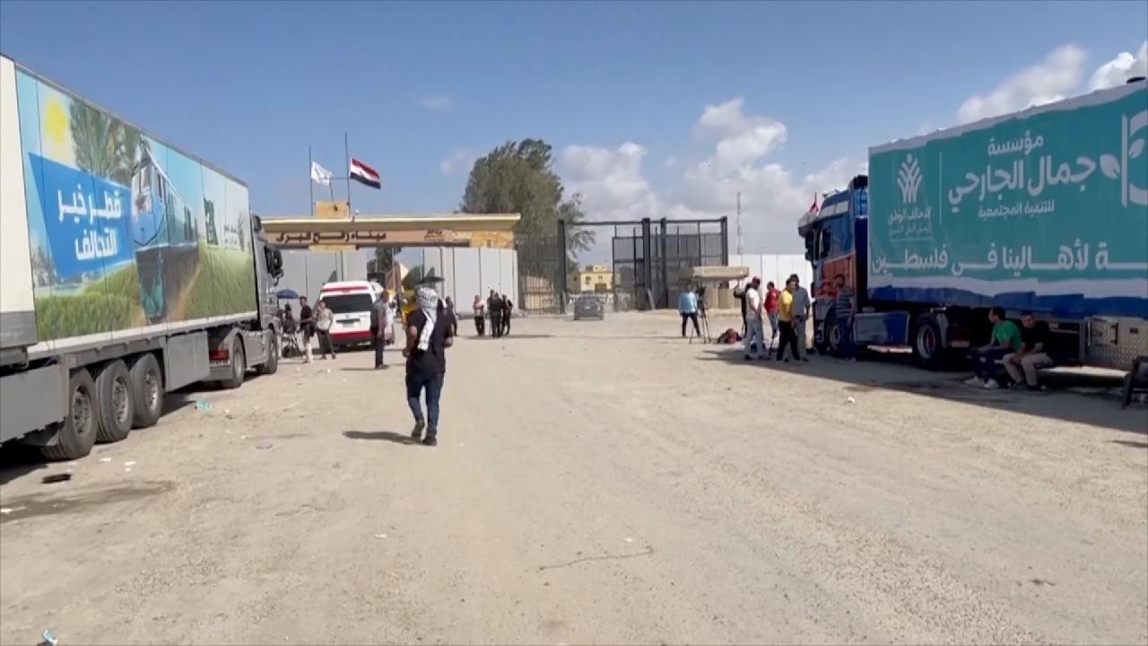 Aid Convoy Ready To Enter Gaza At Egypt's Rafah Crossing - CGTN