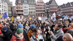 Thousands gather to protest against NATO's Ramstein Base in