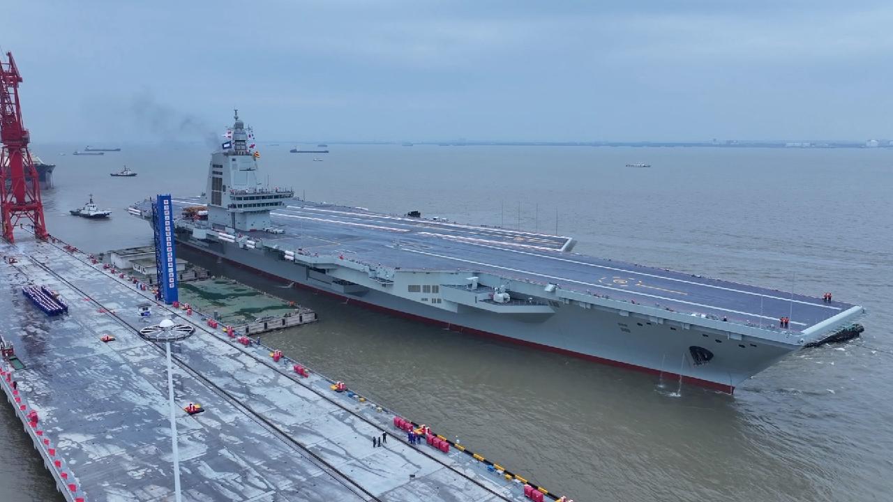 China's Third Aircraft Carrier Fujian Sets Out For Maiden Sea Trials - CGTN