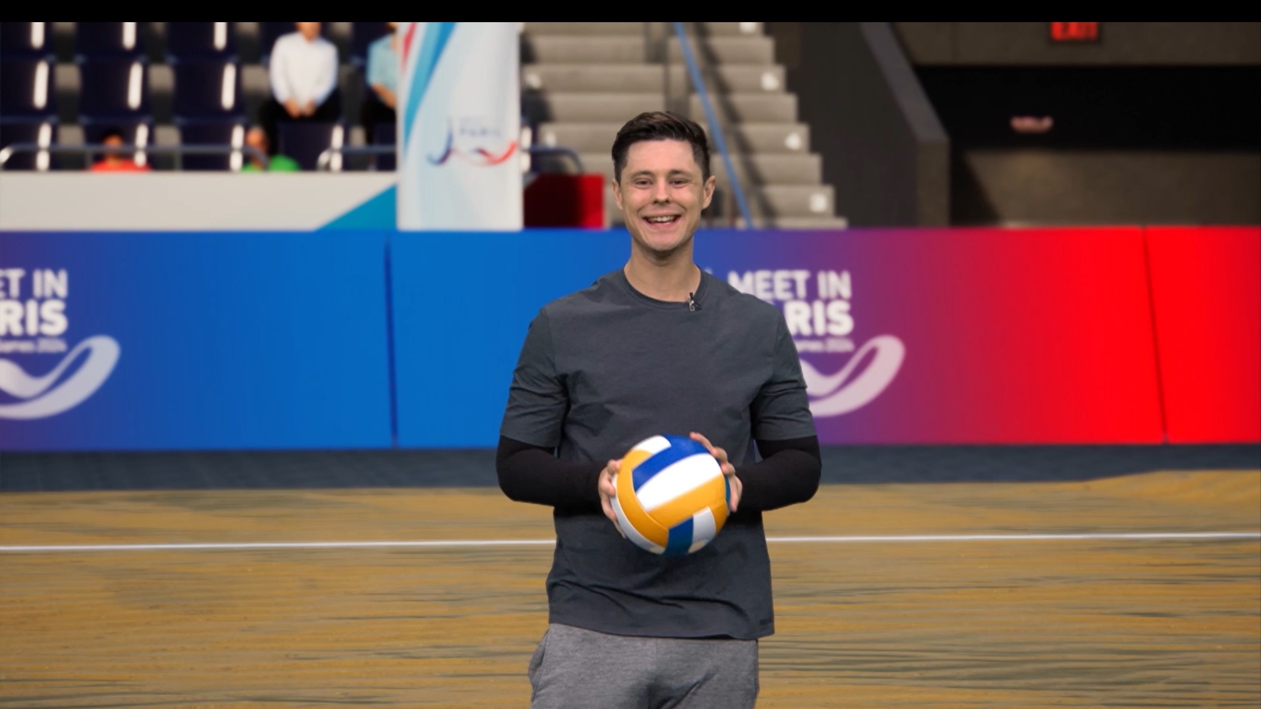 What is it like to watch beach volleyball next to the Eiffel Tower?