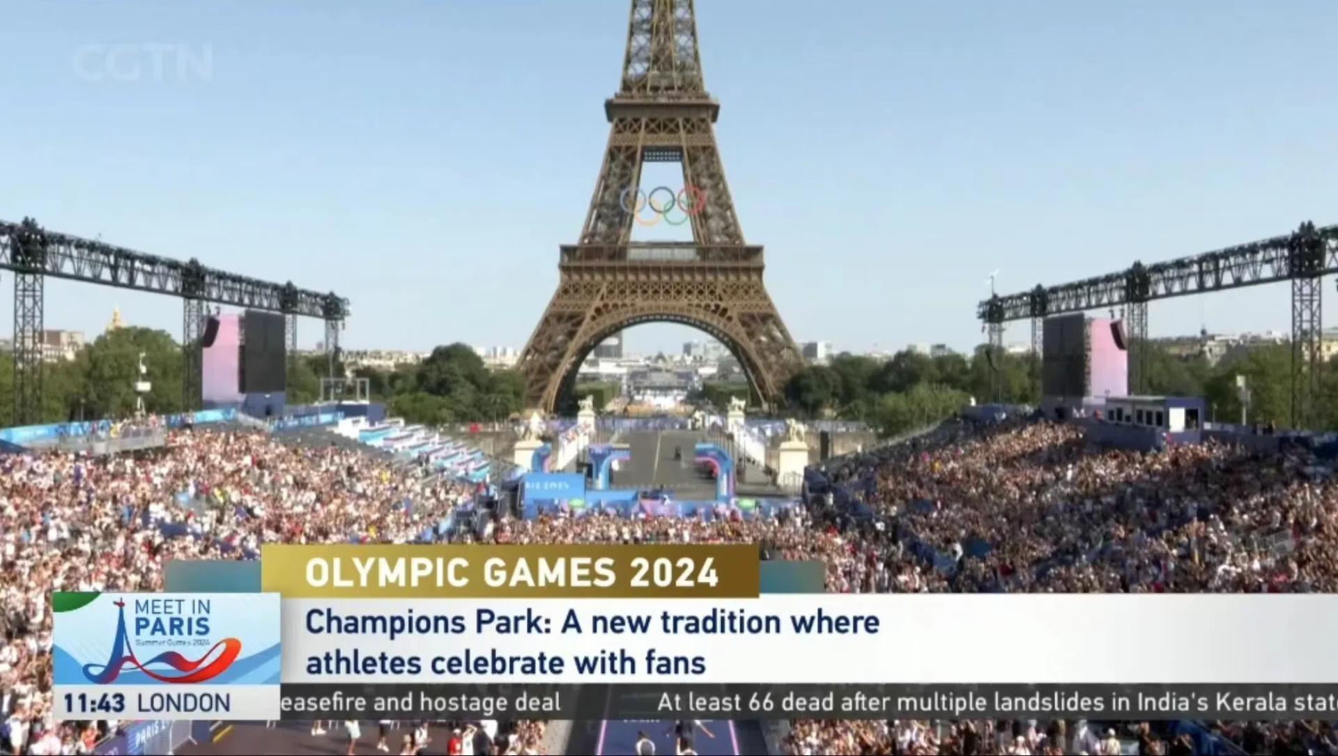 Champions Park becomes a new tradition for Olympic celebration