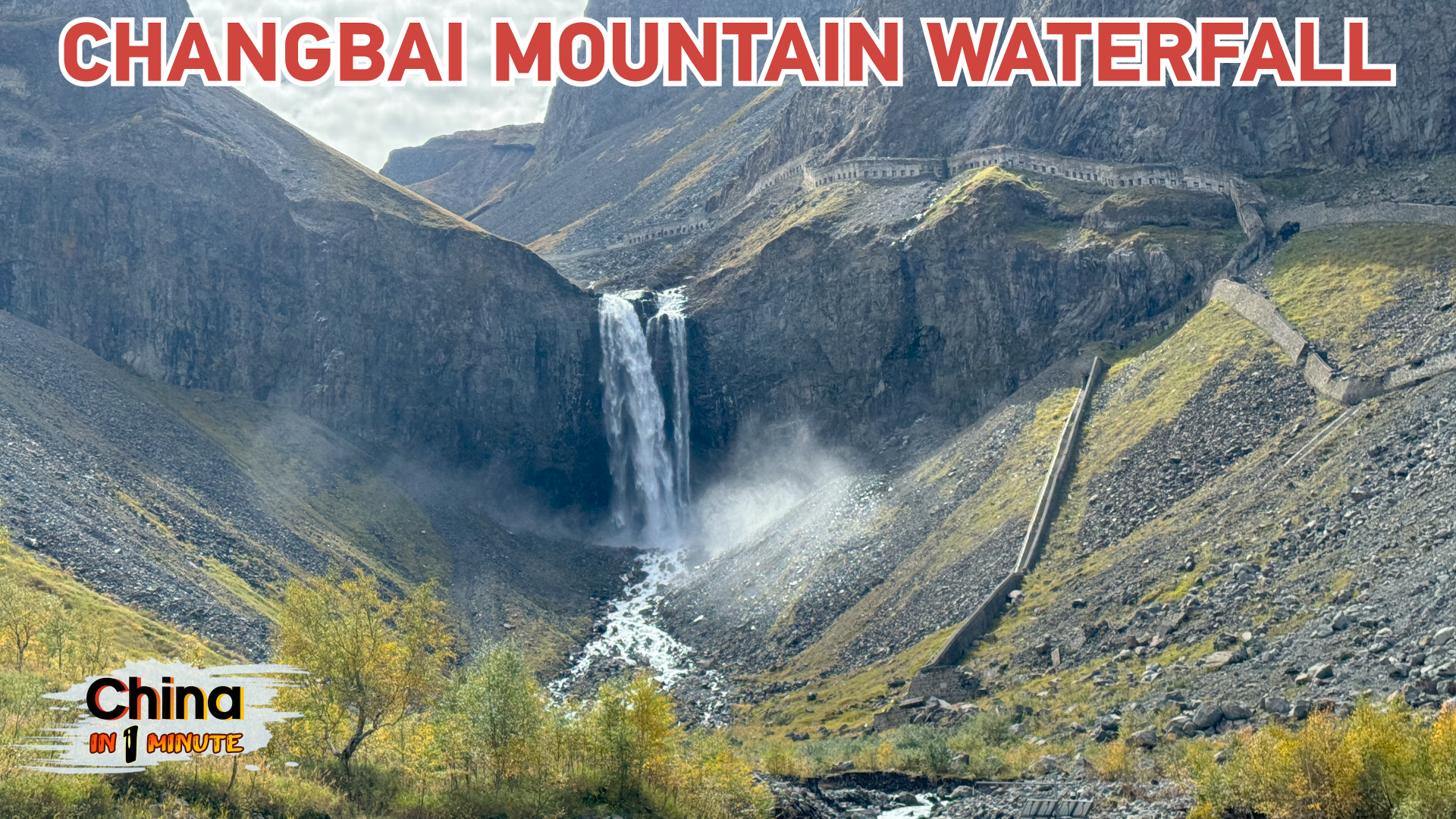 Waterfall walk at Changbai Mountain