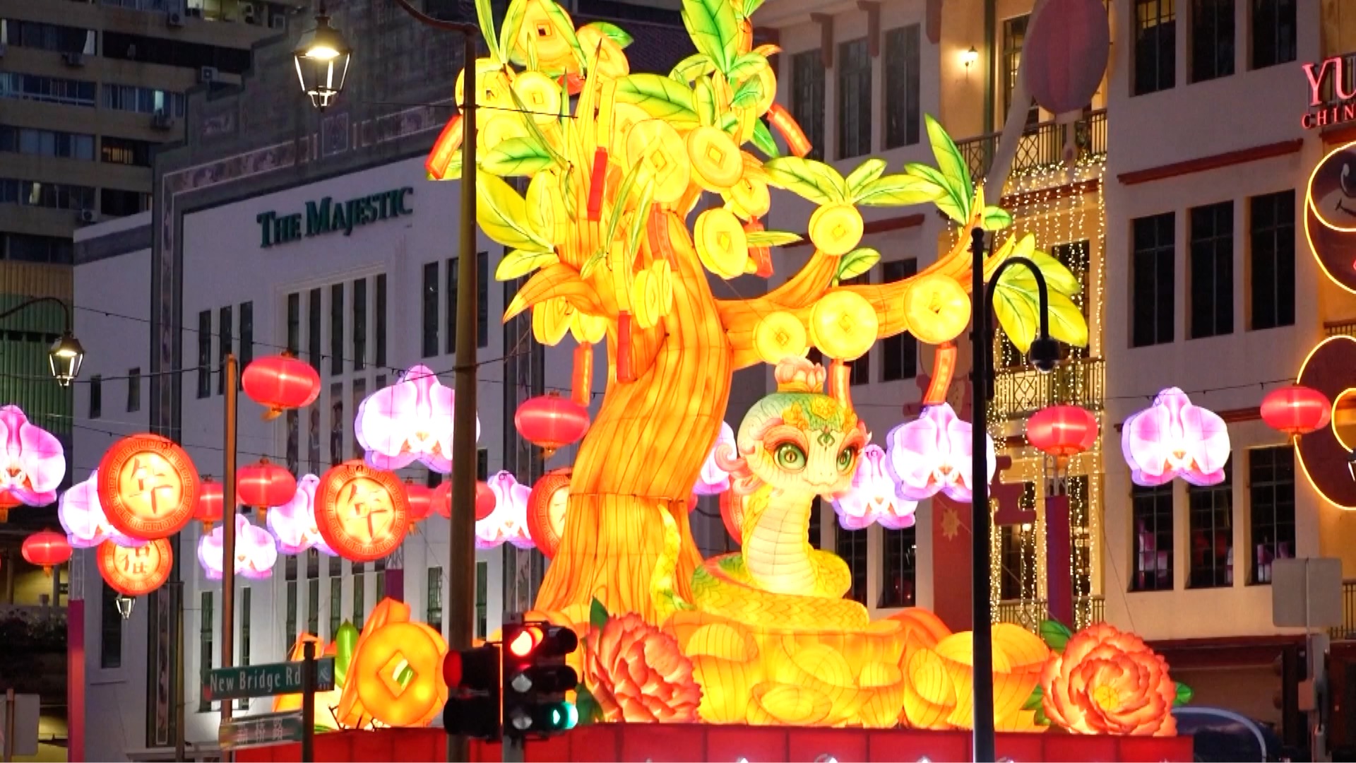 Singapore's Chinatown celebrates Spring Festival with lantern display