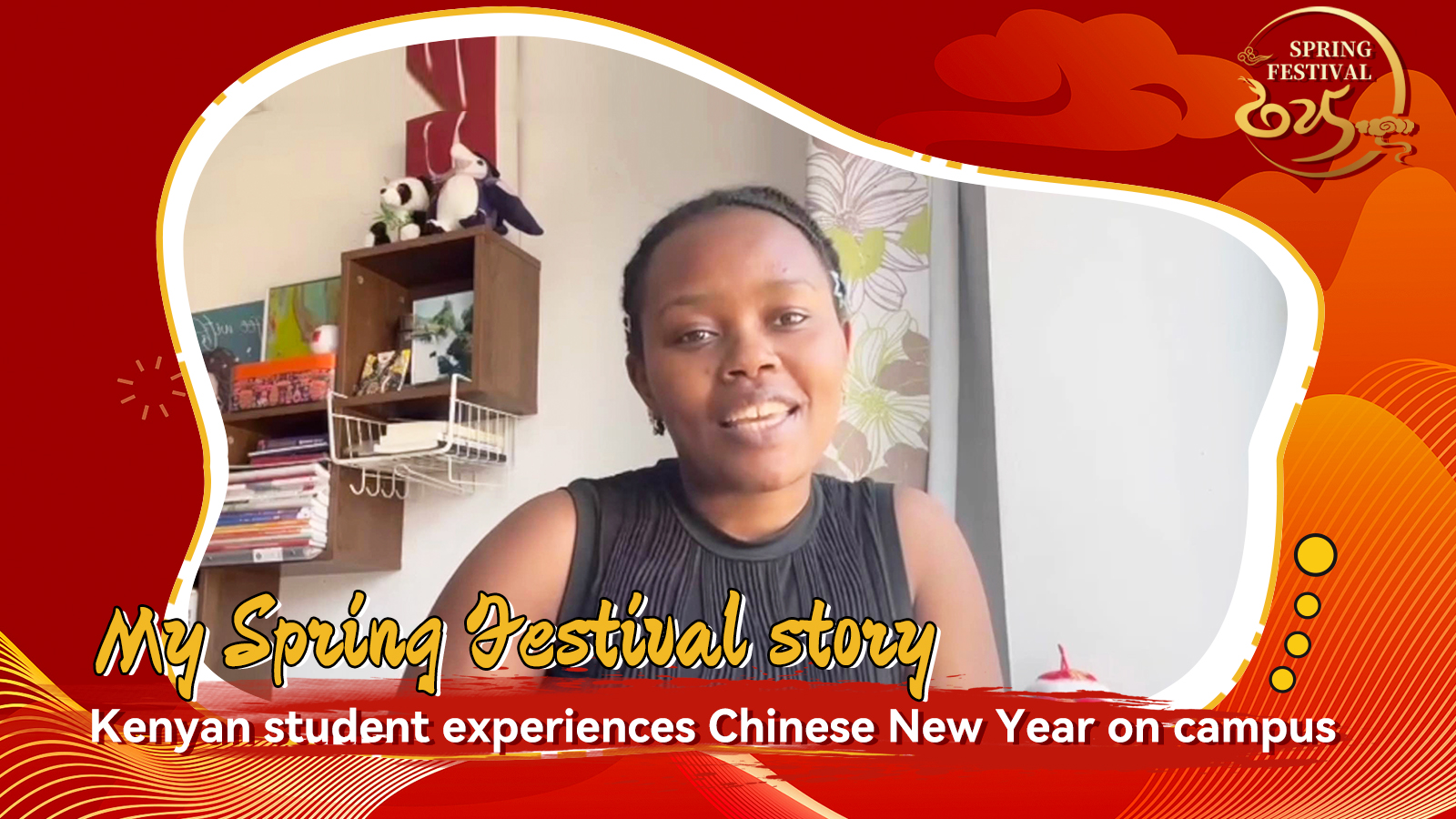 Kenyan student celebrates Chinese New Year on campus