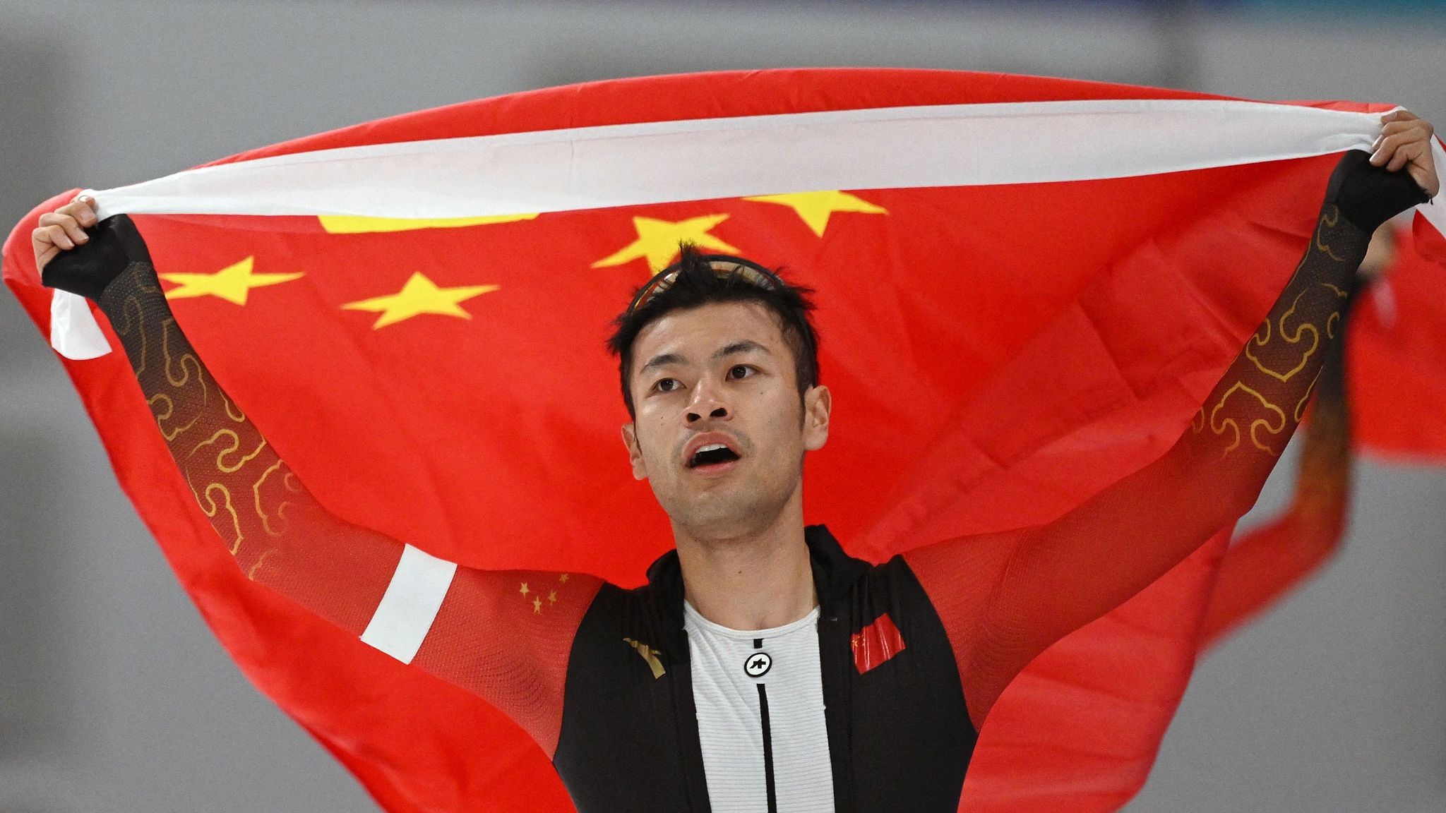 Chinese speed skater Ning Zhongyan looks forward to more victories