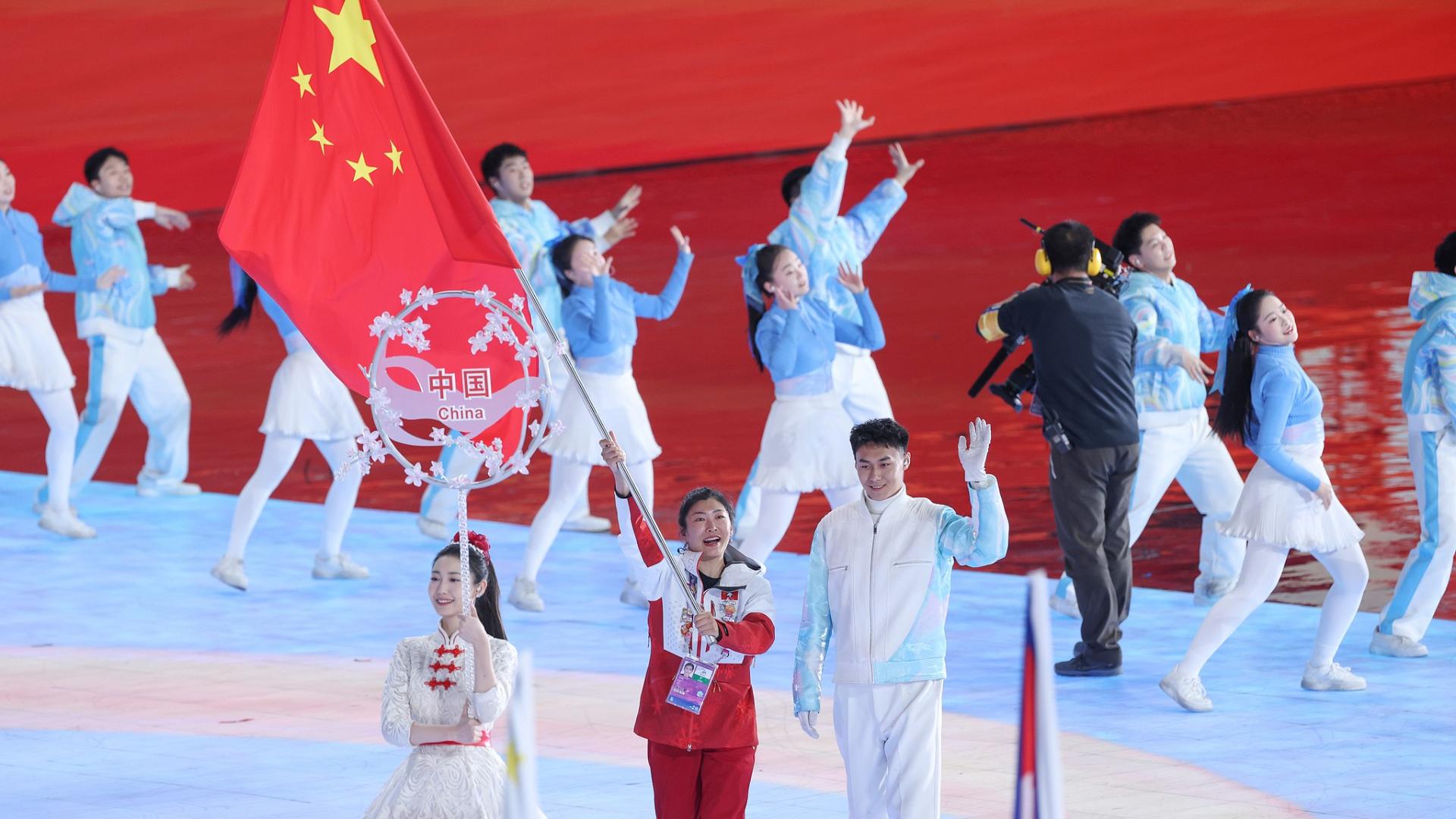 China's delegation chief praises athletes at Asian Winter Games