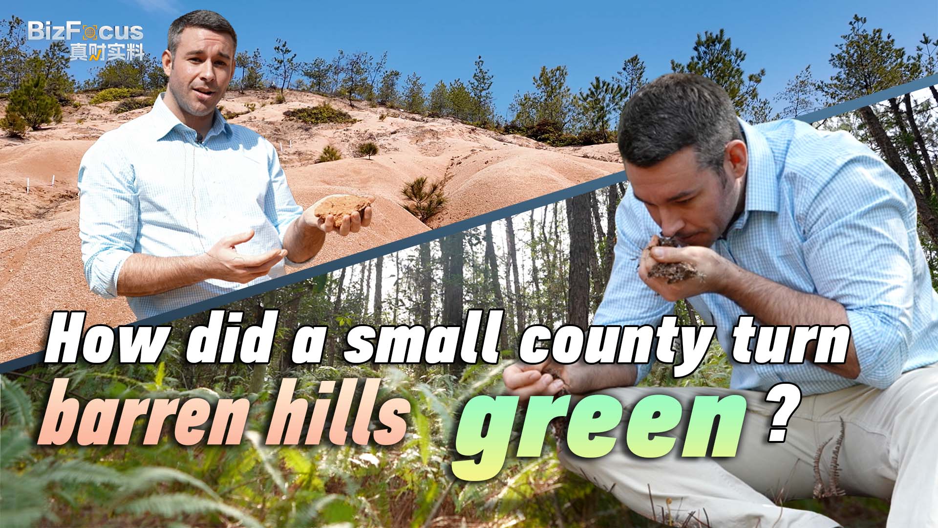 How did Changting turn barren hills green?