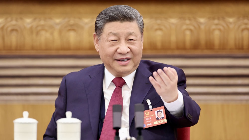 Xi takes part in deliberation at annual national legislative session