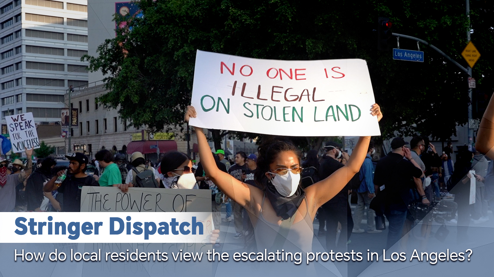 How do locals view escalating protests in Los Angeles?