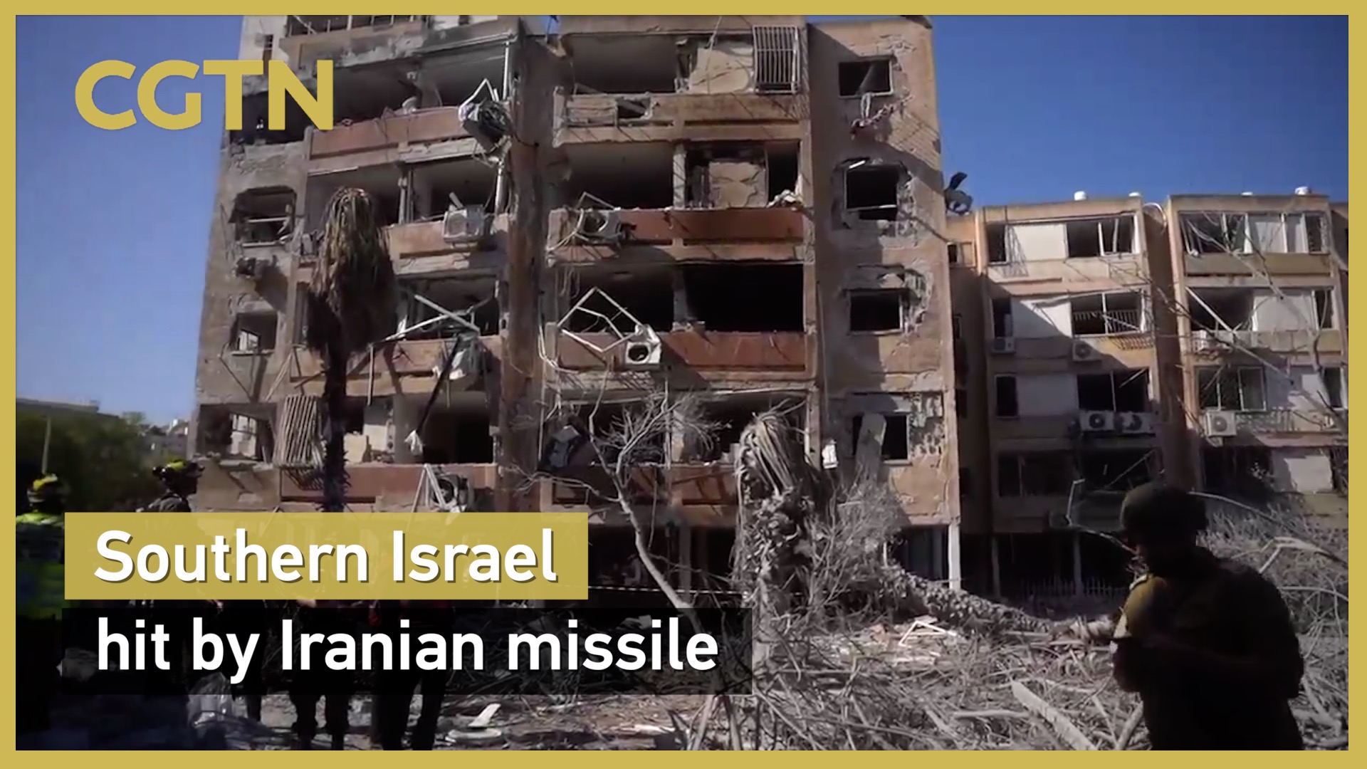Israel releases footage of damage after Iran strikes Holon