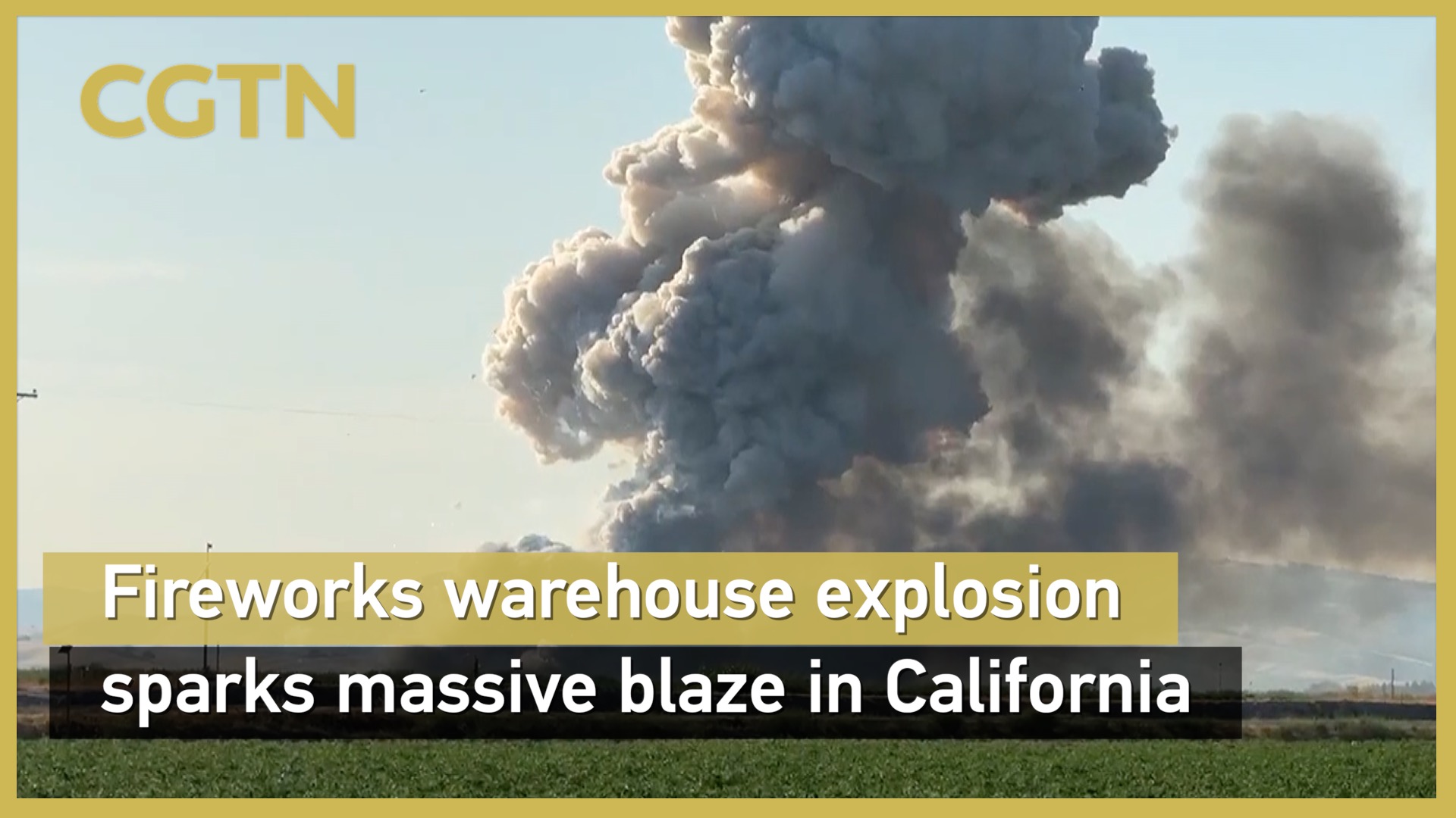Fireworks warehouse explosion sparks massive blaze in