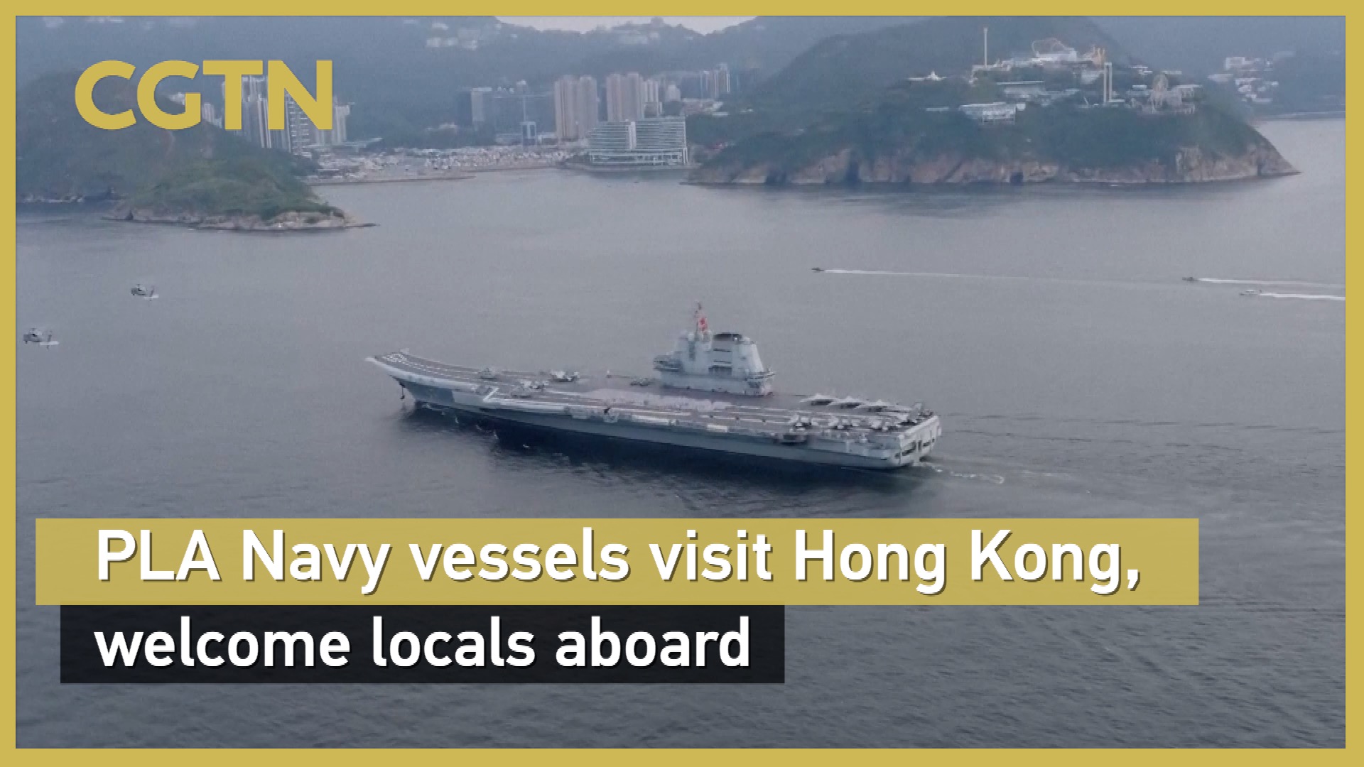 Naval fleet led by aircraft carrier Shandong visits Hong Kong