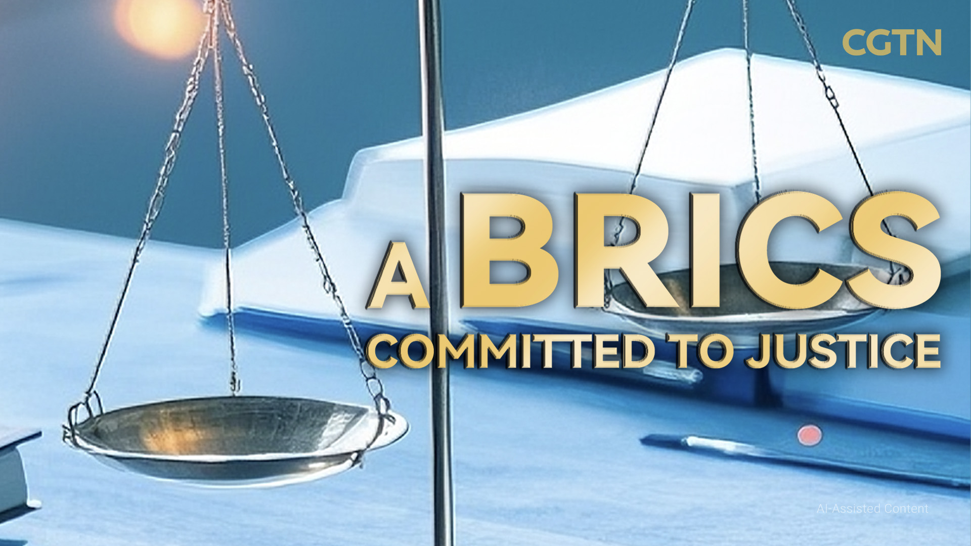 AIGC Poster: China calls for building a BRICS committed to justice