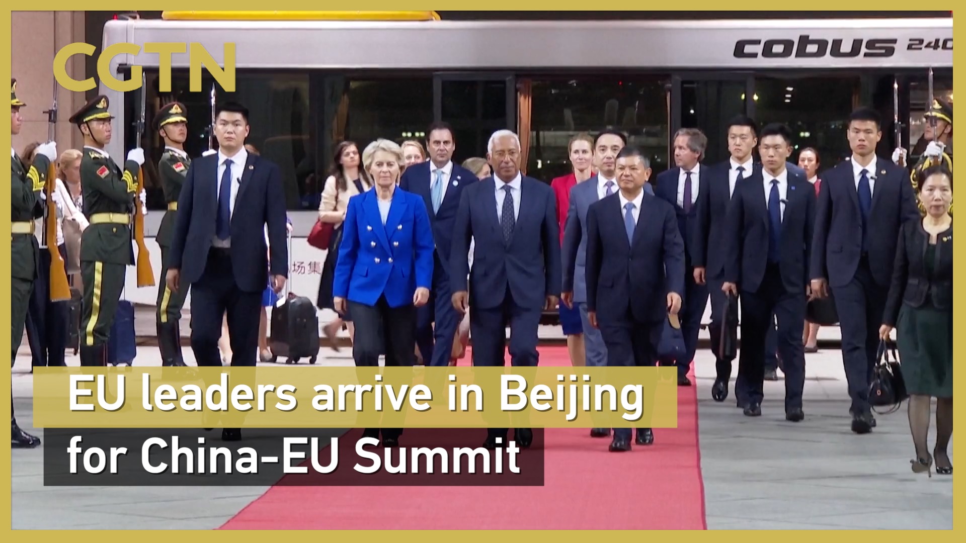 EU leaders arrive in Beijing for 25th China-EU Summit