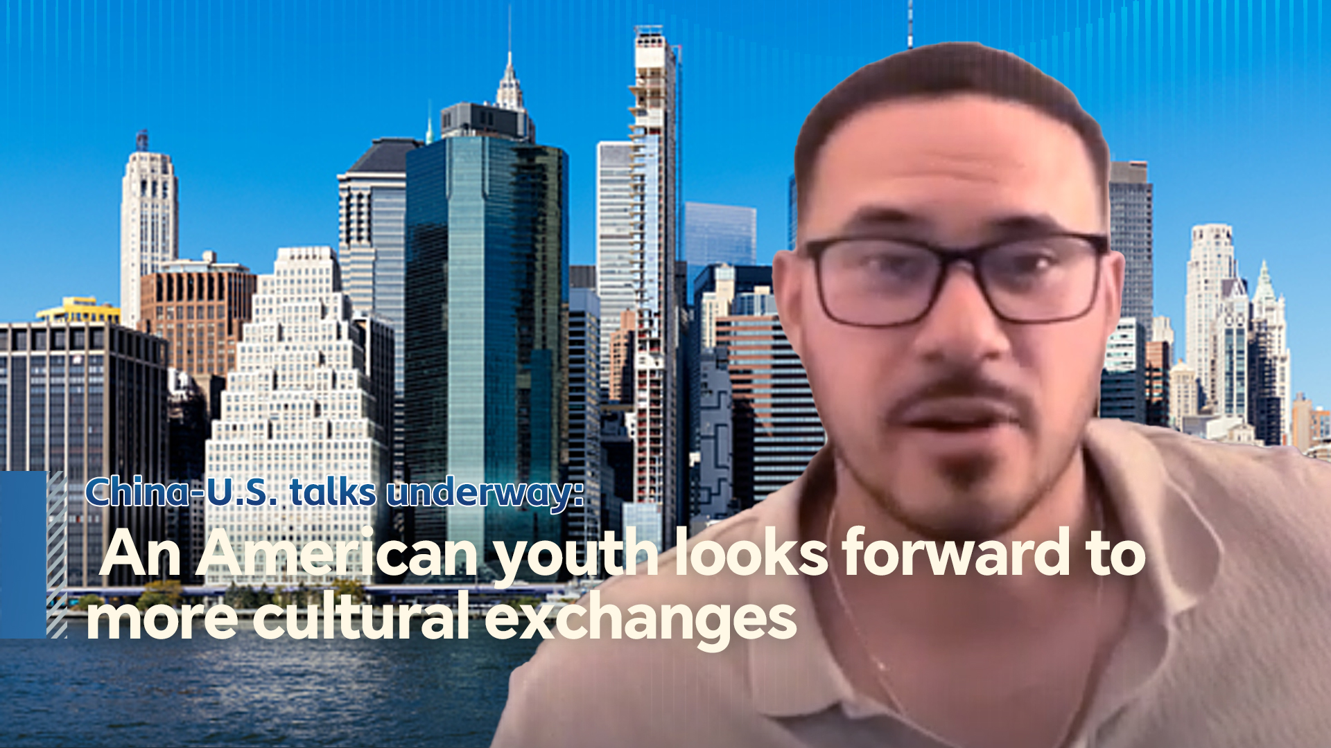 An American youth looks forward to more cultural exchanges