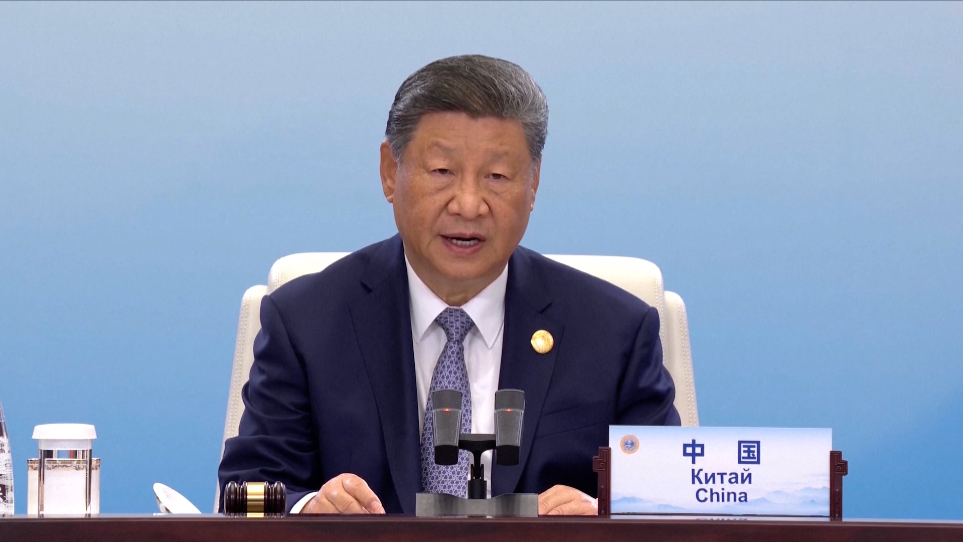 Xi delivers keynote speech at SCO Council of Heads of State meeting