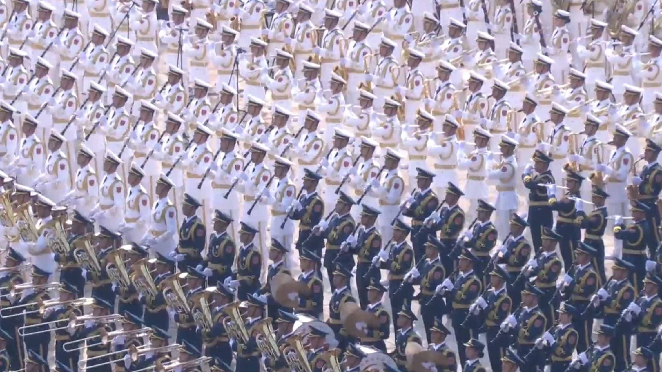 'Defending the Yellow River' played ahead of V-Day commemoration