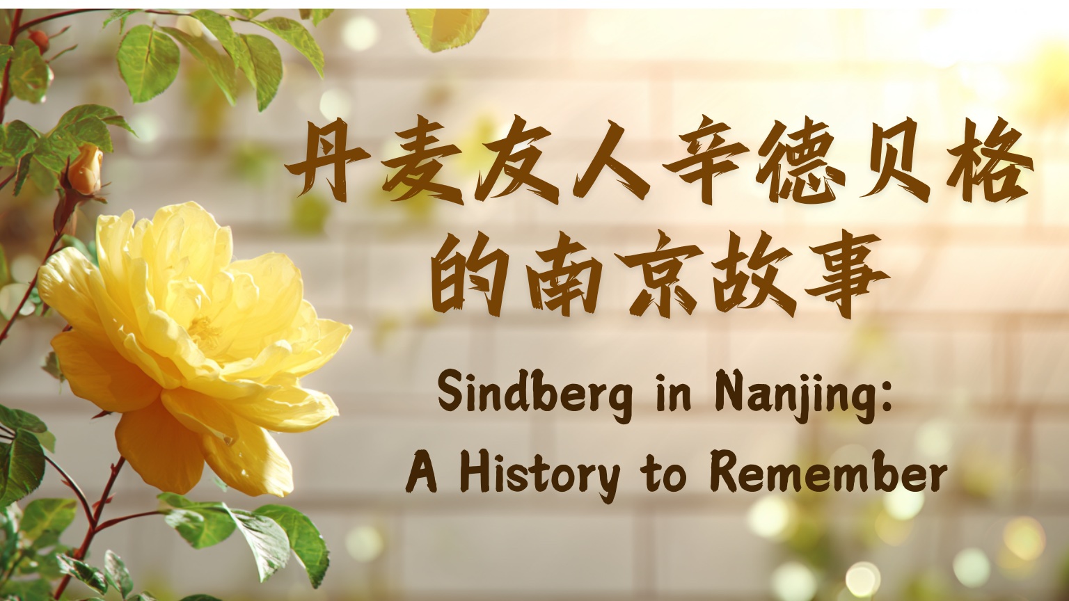 Sindberg in Nanjing: A history to remember