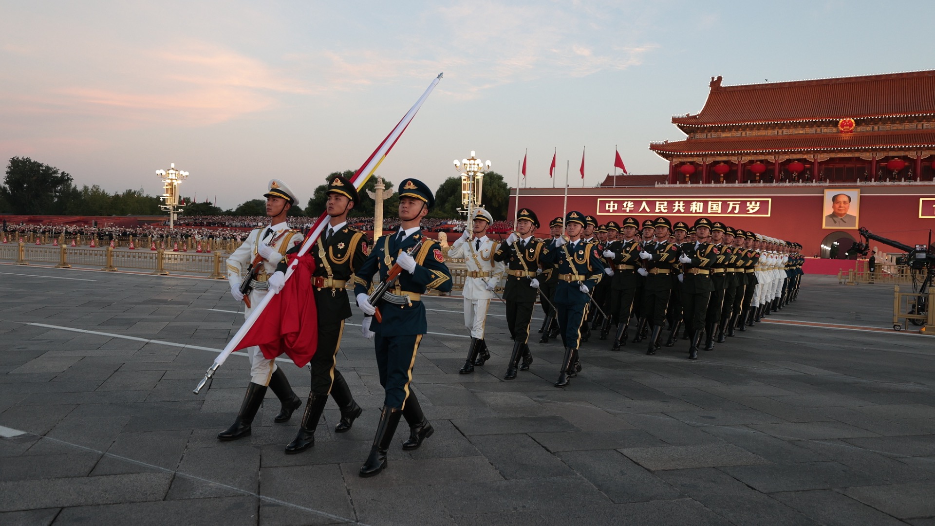 China holds National Day flag-raising ceremony at Tiananmen Square