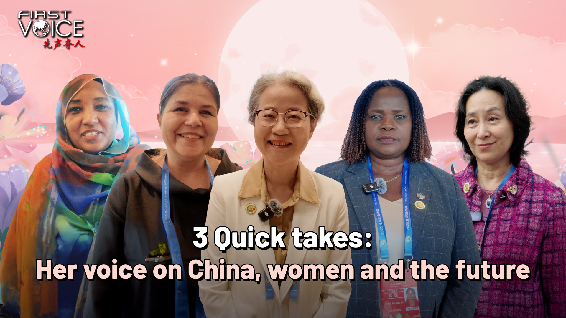 3 Quick takes: Her voice on China, women and the future