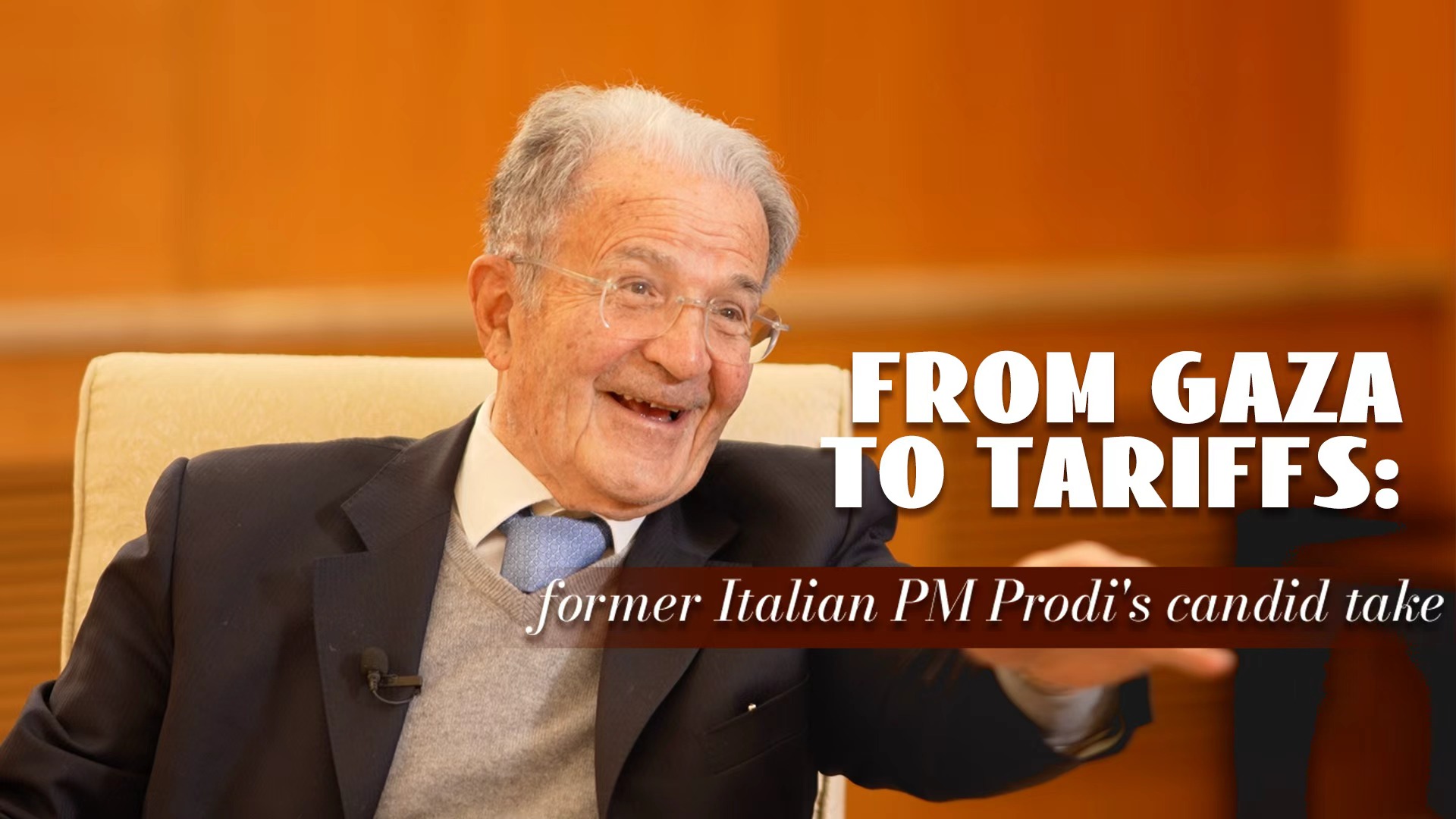 From Gaza to tariffs: Former Italian PM Prodi's candid take